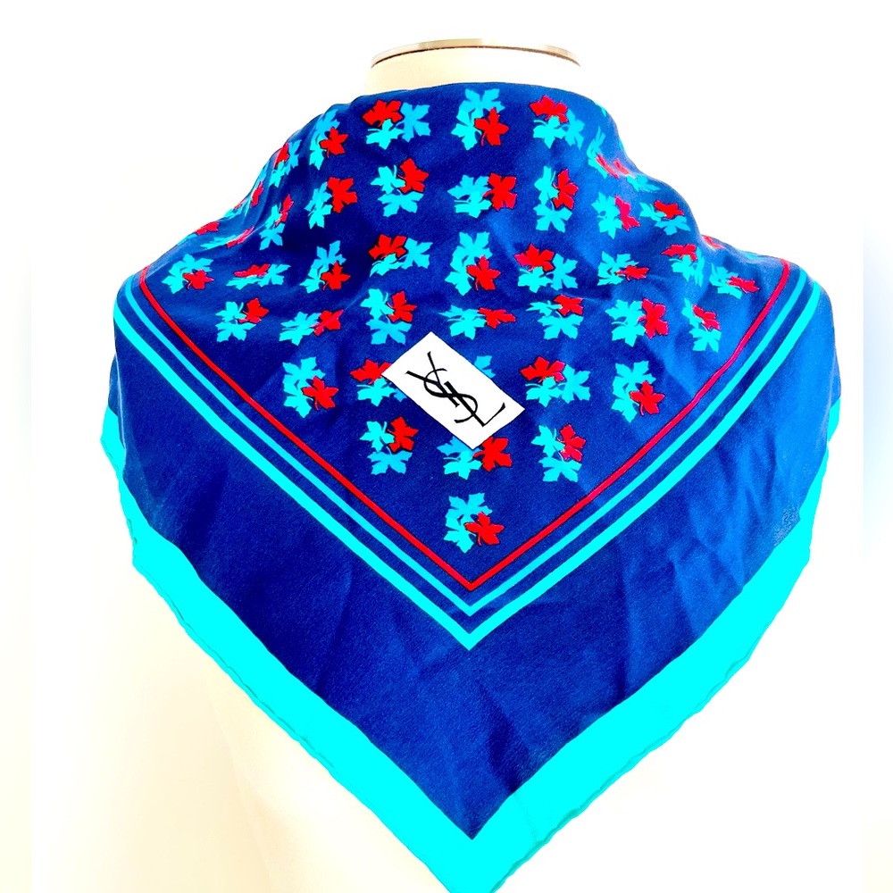 Vintage Yves Saint Laurent silk Scarf